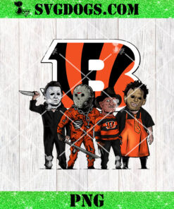 Horror Cincinnati Bengals PNG, NFL Football Halloween PNG