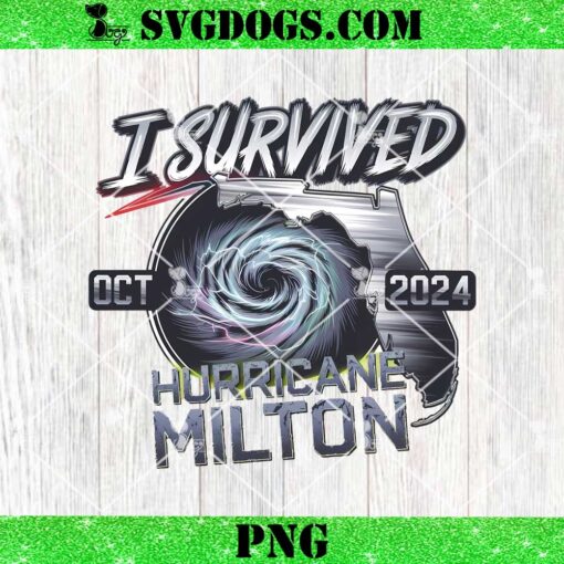 I Survived Hurricane Milton 2024 PNG, Heading To Florida PNG