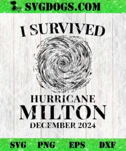 I Survived Hurricane Milton 2024 Florida Is Forever SVG, Storm 2024 US SVG PNG