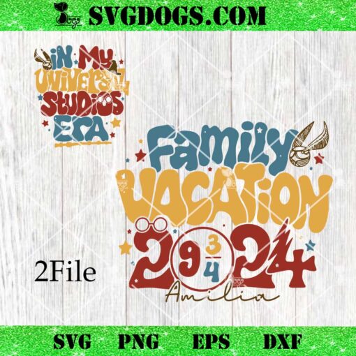 In My Universal Studios Era SVG, Family 2024 Trip SVG, Wizard School Fandom SVG PNG