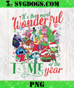 Inside Out Christmas PNG, The Most Wonderful Time Of The Year PNG, Ho Ho Ho Inside Out PNG