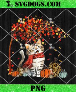 It’s Fall Y’all Cat Leaf Fall Tree Hello Autumn Thanksgiving PNG, Cat Thanksgiving PNG