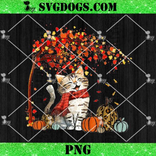 It’s Fall Y’all Cat Leaf Fall Tree Hello Autumn Thanksgiving PNG, Cat Thanksgiving PNG