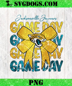 Jacksonville Jaguars Game Day Coquette PNG, Coquette Football PNG, Football Bow PNG