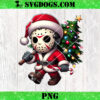 Pennywise Santa Christmas PNG, Scary Clown Santa Tree PNG