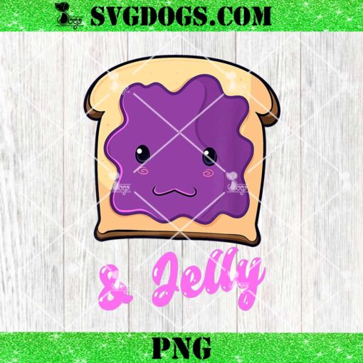 Jelly Peanut Butter And Jelly PNG, Kawaii PB&J Peanut Butter & Jelly Matching Blueberry Jam PNG