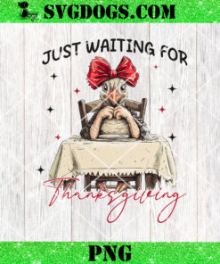 Just Waiting For Thanksgiving PNG, Coquette Turkey PNG