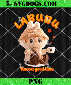 Labubu Have A Good Time PNG, Labubu Coffee PNG