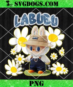 Labubu Lover PNG, Cute Labubu Flowers PNG