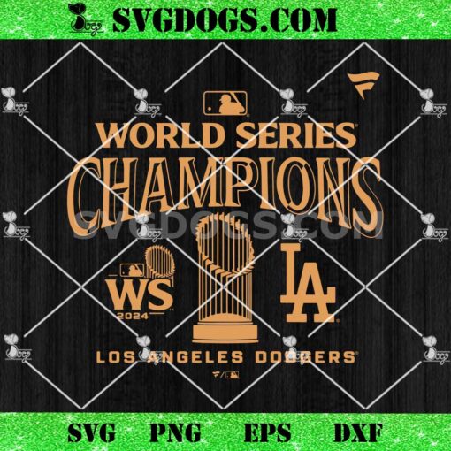 Los Angeles Dodgers 2024 World Series Champions MLB Gold SVG, 2024 World Series Champions LA SVG