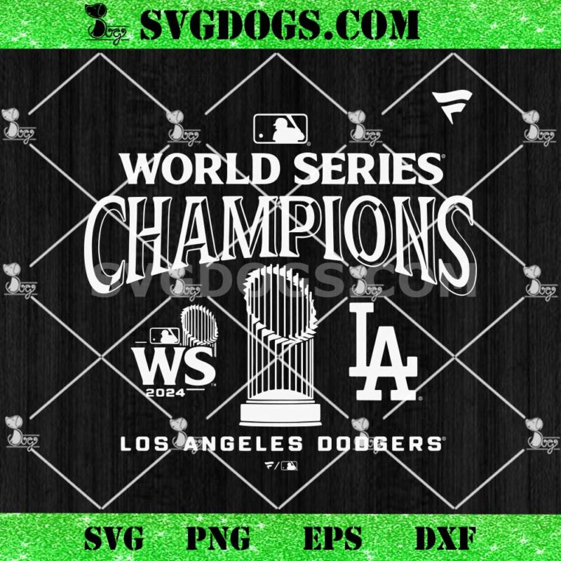 Los Angeles Dodgers 2024 World Series Champions MLB Gold SVG