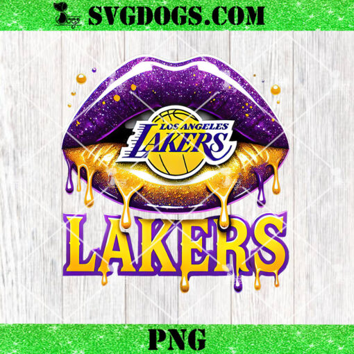 Los Angeles Lakers Lips PNG, NBA Los Angeles Lakers Football PNG