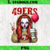 San Francisco 49ers Jason Voorhees Horror PNG, Horror Killers Football Halloween PNG