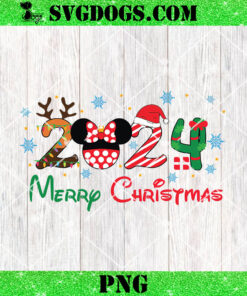 Merry Christmas 2024 PNG, Disney Snowflakes PNG