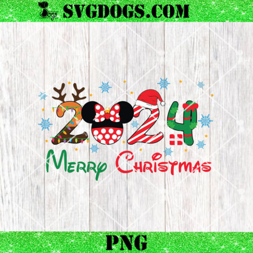 Merry Christmas 2024 PNG, Disney Snowflakes PNG