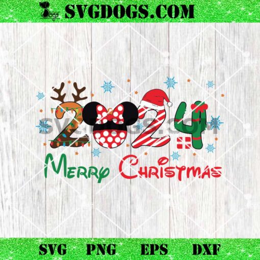 Merry Christmas 2024 SVG, Disney Snowflakes SVG