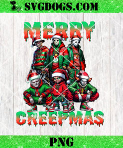 Merry Creepmas PNG, Christmas Movie Killer PNG, Christmas Horror PNG