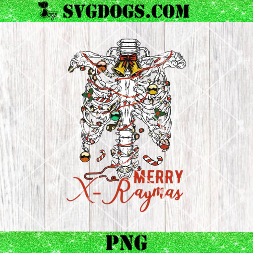 Merry Xraymas PNG, Skeleton Christmas Nurse PNG, Christmas X-ray PNG