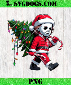 Michael Myers Santa Christmas PNG, Christmas Killers Friends PNG, Christmas Horrors PNG