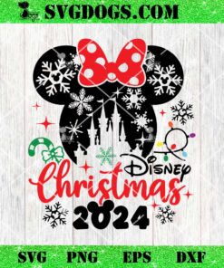 Minnie Disney Christmas 2024 SVG, Magic Castle Christmas SVG PNG