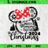 Mickey Best Christmas Ever SVG, Magic Castle Christmas SVG PNG