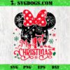 Disneyland Snowflake SVG, Disney Minnie Christmas 2024 SVG PNG