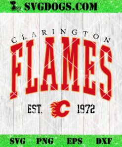 Clarington Flames SVG, Clarington Flames Girls Hockey Association SVG PNG