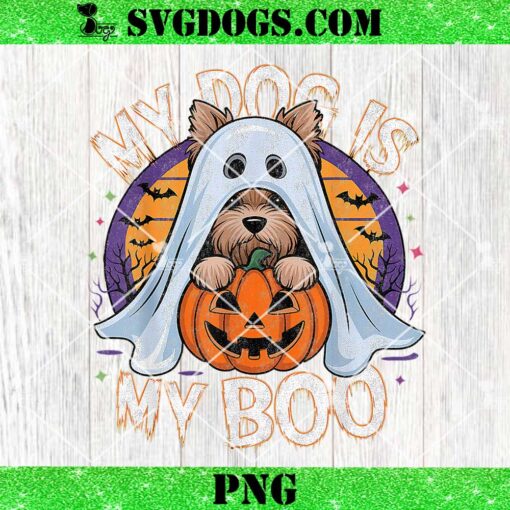 My Dog Is My Boo PNG, Halloween Ghost Dog Costume PNG