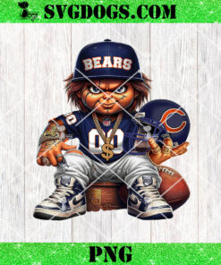 NFL Chicago Bears Chucky PNG, Horror Bears Football PNG, Halloween NFL PNG