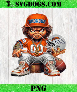 NFL Denver Broncos Chucky PNG, Horror Broncos Football PNG