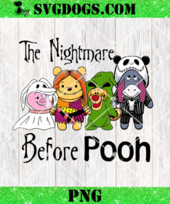 Nightmare Before Pooh Christmas PNG, Winnie The Pooh Jack Skellington Sally And Friends Christmas PNG