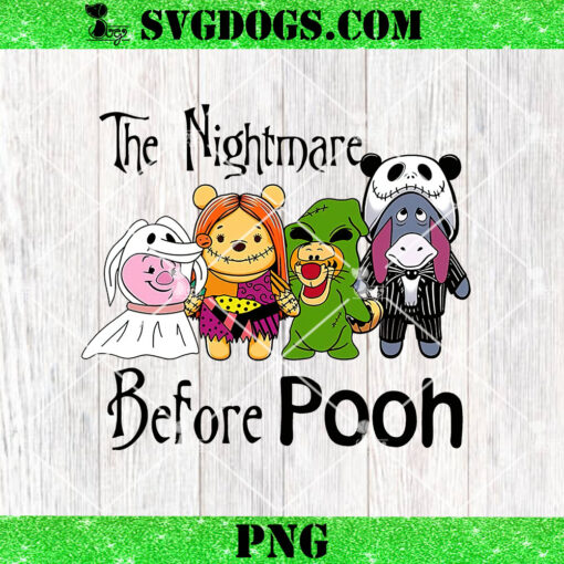 Nightmare Before Pooh Christmas PNG, Winnie The Pooh Jack Skellington Sally And Friends Christmas PNG