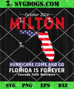 I Survived Hurricane Milton Oct 2024 SVG, Go Florida Is Forever SVG PNG