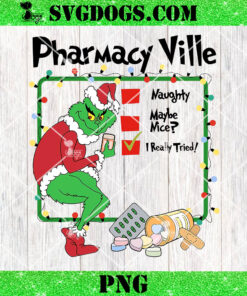 PharmacyVille Grinc PNG, Christmas Pharmacy Technician PNG, Pharmacy Crew PNG