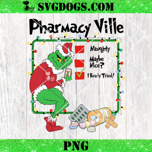 PharmacyVille Grinc PNG, Christmas Pharmacy Technician PNG, Pharmacy Crew PNG