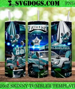 Philadelphia Eagles Car 20oz Tumbler Wrap PNG, Eagles NFL 20oz Tumbler Wrap PNG