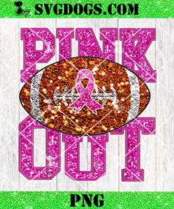 Pink Out American Football PNG, Game Day Breast Cancer PNG