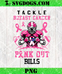 Pink Out Tackle Breast Cancer Buffalo Bills PNG, Breast Cancer NFL PNG