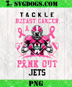 Pink Out Tackle Breast Cancer New York Jets PNG, Breast Cancer NFL PNG