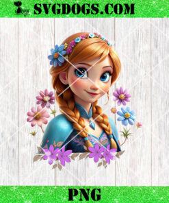 Princess Anna Flower PNG, Frozen Anna PNG