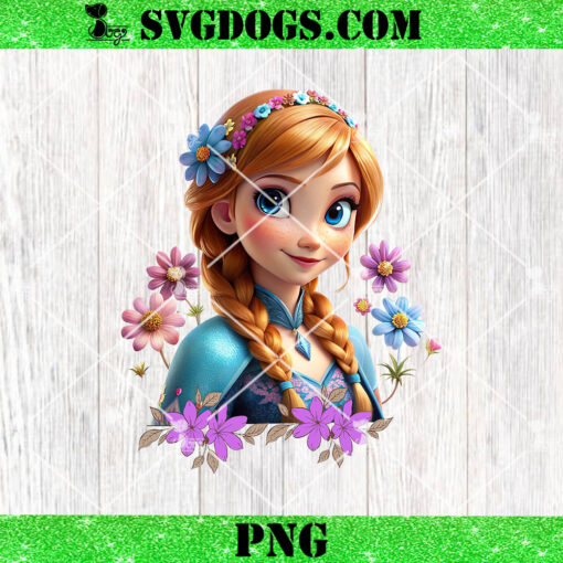 Princess Anna Flower PNG, Frozen Anna PNG