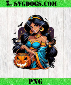 Princess Jasmine Halloween PNG, Jasmine Pumpkin PNG