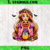 The Little Mermaid Halloween PNG, Princess Ariel Pumpkin PNG