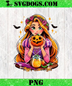 Princess Rapunzel Pumpkin Halloween PNG, Princess Rapunzel PNG