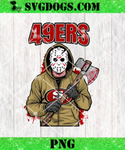 San Francisco 49ers Jason Voorhees Horror PNG, Horror Killers Football Halloween PNG