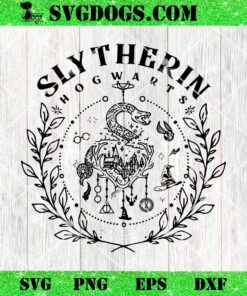 Slytherin Hogwarts SVG, Magical World SVG, Harry Potter SVG PNG