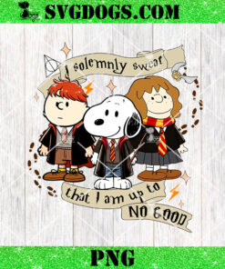 Snoopy Star Wars Harry Potter PNG, I Solemnly Swear That I Am Up To No Good PNG