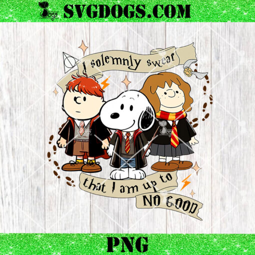 Snoopy Star Wars Harry Potter PNG, I Solemnly Swear That I Am Up To No Good PNG