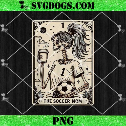 Soccer Mom Tarot Card PNG, Halloween Soccer Mama PNG