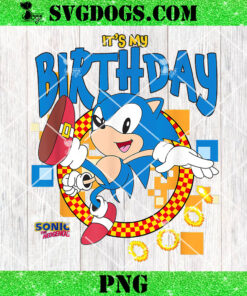 Sonic The Hedgehog Birthday PNG, It’s My Birthday Cheering Sonic PNG